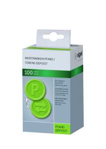 SIGEL WM009 Wertmarken "P" - grün - 100 Stück