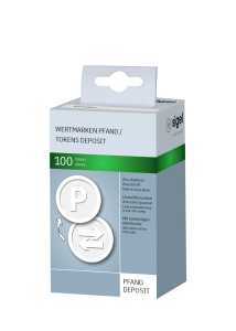 SIGEL WM010 Wertmarken "P" - weiß - 100 Stück