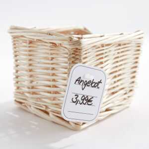 Stückwarenanhänger für Preis- & Warenauszeichnung weiß Karton 500 Stk