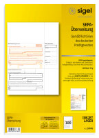 SIGEL ZV570 PC-SEPA-Überweisung - A4 - 100 Blatt