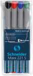 Schneider Universalmarker Maxx 221 S 4er Etui, farbig...