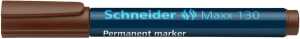 Schneider Permanent-Marker Maxx 130 braun, Rundspitze 1-3mm