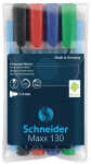Schneider Permanent-Marker Maxx 130 4er Etui, farbig...