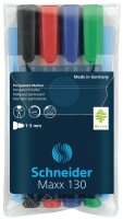 Schneider Permanent-Marker Maxx 130 sortiert Karton-Etui...