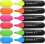 Schneider Textmarker Job 6er Etui farbig sortiert
