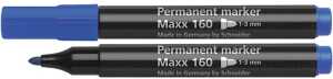 Schneider Permanent-Marker Maxx 160 blau, Rundspitze 1-3mm