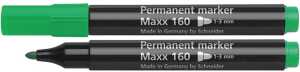 Schneider Permanent-Marker Maxx 160 grün, Rundspitze 1-3mm