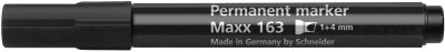 Schneider Permanent-Marker Maxx 163 schwarz, Keilspitze 1+4mm