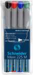 Schneider Universalmarker Maxx 225 M 4er Etui, farbig...