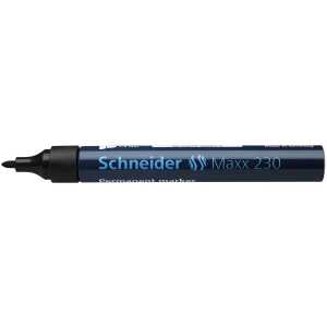 Schneider Permanent-Marker Maxx 230 schwarz, Rundspitze 1-3mm