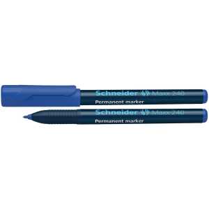 Schneider Permanent-Marker Maxx 240 blau, Rundspitze 1-2mm