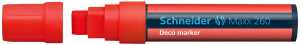 Schneider Kreidemarker Maxx 260 rot, Blockspitze 5+15mm
