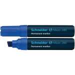 Schneider Permanent-Marker Maxx 280 blau, Keilspitze 4+12mm