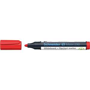Schneider Whiteboard-Marker Maxx 290 rot, Rundspitze 2-3mm