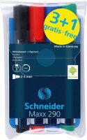 Schneider Boardmarker Maxx 290 sortiert Karton-Etui 4...