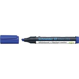 Schneider Whiteboard-Marker Maxx 293 blau, Keilspitze 2+5mm