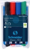 Schneider Boardmarker Maxx 293 sortiert Karton-Etui 4...