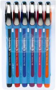 Schneider Kugelschreiber Slider Memo XB 6er Etui, farbig sortiert