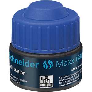 Schneider Refill Station Maxx 640, 30ml blau für Marker Maxx 130/133