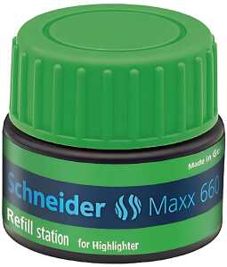 Schneider Refill Station Maxx 660 grün für Textmarker Job, 30ml