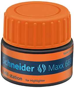 Schneider Refill Station Maxx 660 orange für Textmarker Job, 30ml