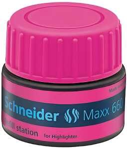 Schneider Refill Station Maxx 660 pink für Textmarker Job, 30ml
