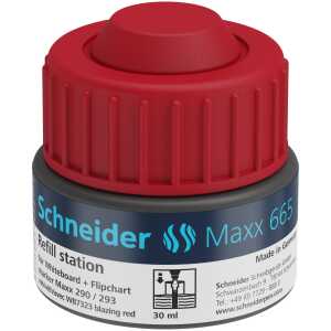 Schneider Refill Station Maxx 665, 30ml rot, für Marker Maxx 290/293