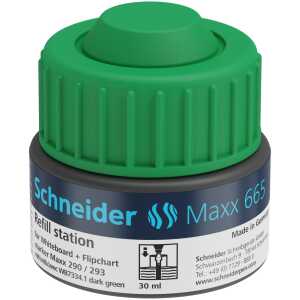 Schneider Refill Station Maxx 665, 30ml grün, für Marker Maxx 290/293