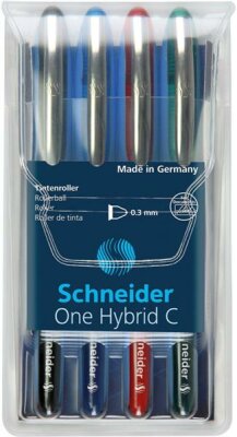 Schneider Tintenroller One Hybrid C 03 sort. Karton-Etui 4 Stück