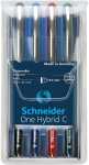 Schneider Tintenroller One Hybrid C 0.3 4er Etui, farbig...