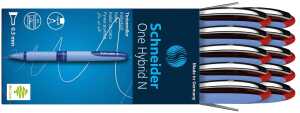 Schneider Tintenroller One Hybrid N 0.3 rot, Hybrid-Needle-Spitze 0,3 mm