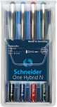 Schneider Tintenroller One Hybrid N 0.5 4er Etui, farbig...