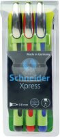 Schneider Fineliner Xpress 08 basic Karton-Etui 3 Stück