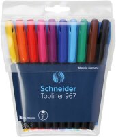 Schneider Fineliner Topliner 967 04 sortiert Etui 10...