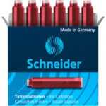 Schneider Standard-Tintenpatronen rot, Packung mit 6...