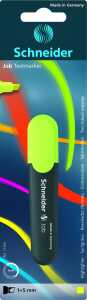 Schneider Textmarker Job gelb, Blisterkarte mit 1 Stück