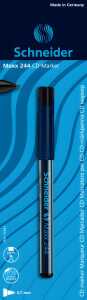 Schneider CD-Marker Maxx 244 Blisterkarte mit 1 Stück, schwarz