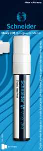 Schneider Flüssigkreide-Marker Maxx 260 weiss, Blisterkarte mit 1 Stück