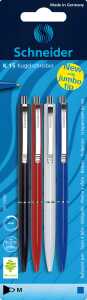 Schneider Kugelschreiber K15 sortiert Blister 4 Stück