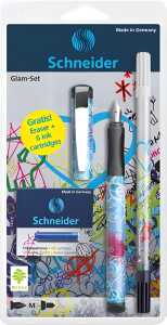 Schneider Glam-Set, Corry + Tintenpatronen je 1x, Füllhalter Glam 13, Blister