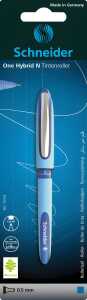 Schneider Tintenroller One Hybrid N 0.5 blau, Blisterkarte mit 1 Stück