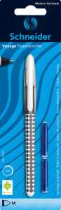Schneider Tintenroller Voyage mit 2 Ersatzpatronen, Blisterkarte