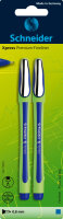 Schneider Fineliner Xpress 08 blau Blister 2 Stück