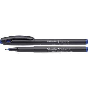 Schneider Fineliner Topliner 967 blau, Strichstärke ca. 0,4 mm