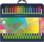 Schneider Fineliner Line-Up 16er Stiftebox, farbig sortiert