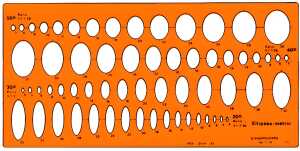 Standardgraph Ellipsenschablone 1 Stück 4014509002928