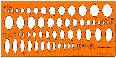 STDGRAPH Ellipsenschablone 1 Stück