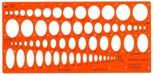 Standardgraph Ellipsenschablone 1 Stück 4014509002935