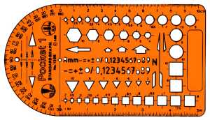 Standardgraph Kombischablone Pocket 1 1 Stück