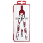 Alco Geometriezirkel Kreis-Ø 360mm 165mm silber/rot